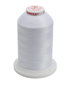 61350 - Polar White Polyester Embroidery Thread - 40 Wt. 5,500 yd. Cone