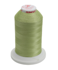 61104 - Pastel Yellow-Green Polyester Embroidery Thread - 40 Wt. 5,500 yd. Cone