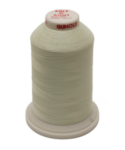 61063 - Pale Yellow-Green Polyester Embroidery Thread - 40 Wt. 5,500 yd. Cone