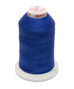 61426 - Electric Blue Polyester Embroidery Thread - 40 Wt. 5,500 yd. Cone