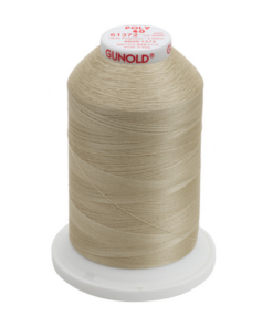 61372 - Beige Polyester Embroidery Thread - 40 Wt. 5,500 yd. Cone