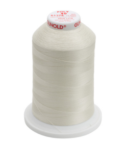 61378 - Pale Ecru Polyester Embroidery Thread - 40 Wt. 5,500 yd. Cone