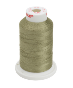 61362 - Medium Olive Polyester Embroidery Thread - 40 Wt. 1,100 yd. Cone