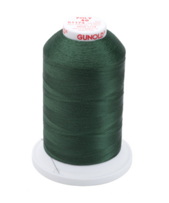 61174 - Dark Pine Green Polyester Embroidery Thread - 40 Wt. 5,500 yd. Cone