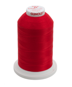 61039 - True Red Polyester Embroidery Thread - 40 Wt. 5,500 yd. Cone