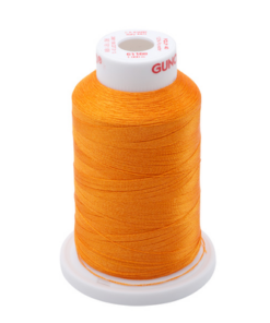 61168 - True Orange Polyester Embroidery Thread - 40 Wt. 1,100 yd. Cone
