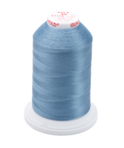 61172 - Medium Weathered Blue Polyester Embroidery Thread - 40 Wt. 5,500 yd. Cone
