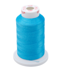 61468 - Light Peacock Blue Polyester Embroidery Thread - 40 Wt. 1,100 yd. Cone