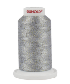 50560 - White with Gold Sparkle 30 Wt. Poly Sparkle™ 1,100 yd. Cone
