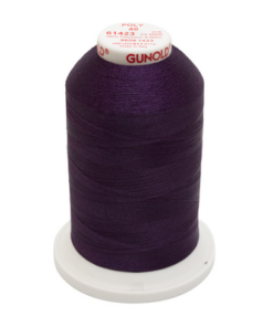 61423 - Aubergine Polyester Embroidery Thread - 40 Wt. 5,500 yd. Cone