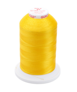 61185 - Golden Yellow Polyester Embroidery Thread - 40 Wt. 5,500 yd. Cone