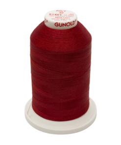 61401 - Maroon Red Polyester Embroidery Thread - 40 Wt. 5,500 yd. Cone