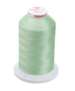 61453 - Light Mint Green Polyester Embroidery Thread - 40 Wt. 5,500 yd. Cone