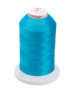 61094 - Medium Turquoise Polyester Embroidery Thread - 40 Wt. 5,500 yd. Cone