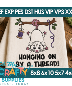 Hanging On 26 Embroidery Design