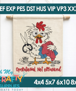 Not Organized Embroidery Design