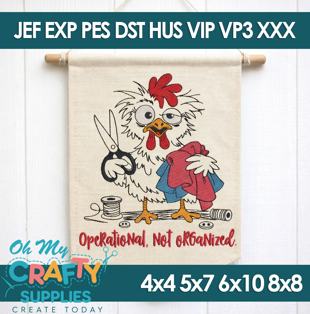 Not Organized Embroidery Design