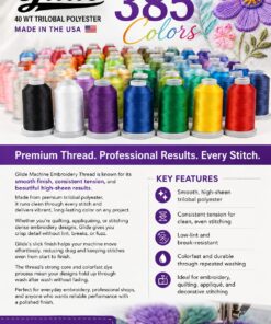 Complete Glide Thread Collection (385 Spools)- 1,000M