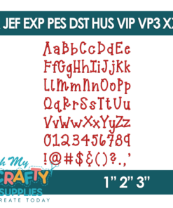 Alternative view of Country Stitch Embroidery Font (BX Included)