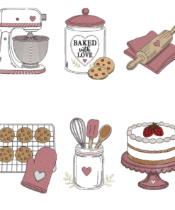 Alternative view of Baked with love Collection of 10 Designs