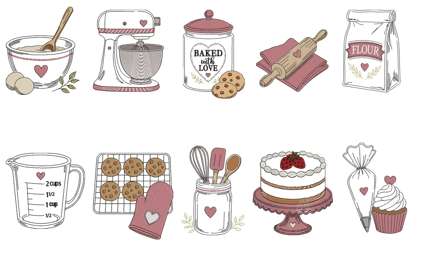 Baked with love Collection of 10 Designs - Image 2