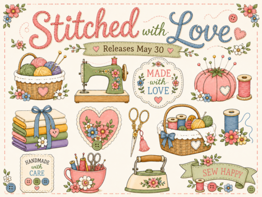 Stitched With Love Collection of 13 Designs