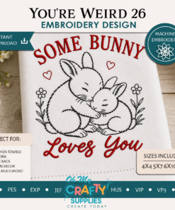 Some Bunny 52826 Embroidery Design