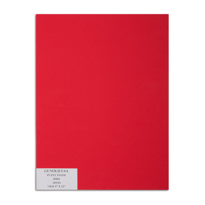 Puffy Foam (Red) 3mm 9 in. X 12 in.