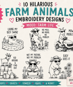 Hilarious Farm Animals Collection- 10 Designs