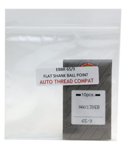 Flat Shank Needle 65/9 EBBR Ballpoint 10 Needles Per Package (Brother PR and Baby Lock)