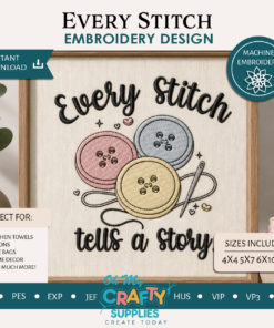 Every Stitch Embroidery Design