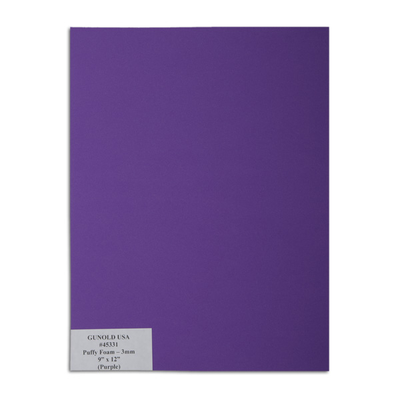 Puffy Foam (Purple) 3mm 9 in. X 12 in.