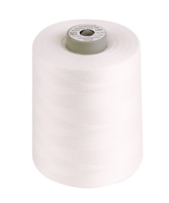 Bobby Syn 100 White Spun Polyester Bobbin Thread 16,404 yd. Cone