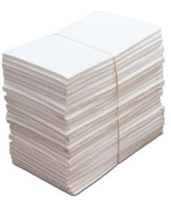 Quick Tear 9802 Embroidery Cap Backing - White 4 in. x 7 in. 500 pc Bundle