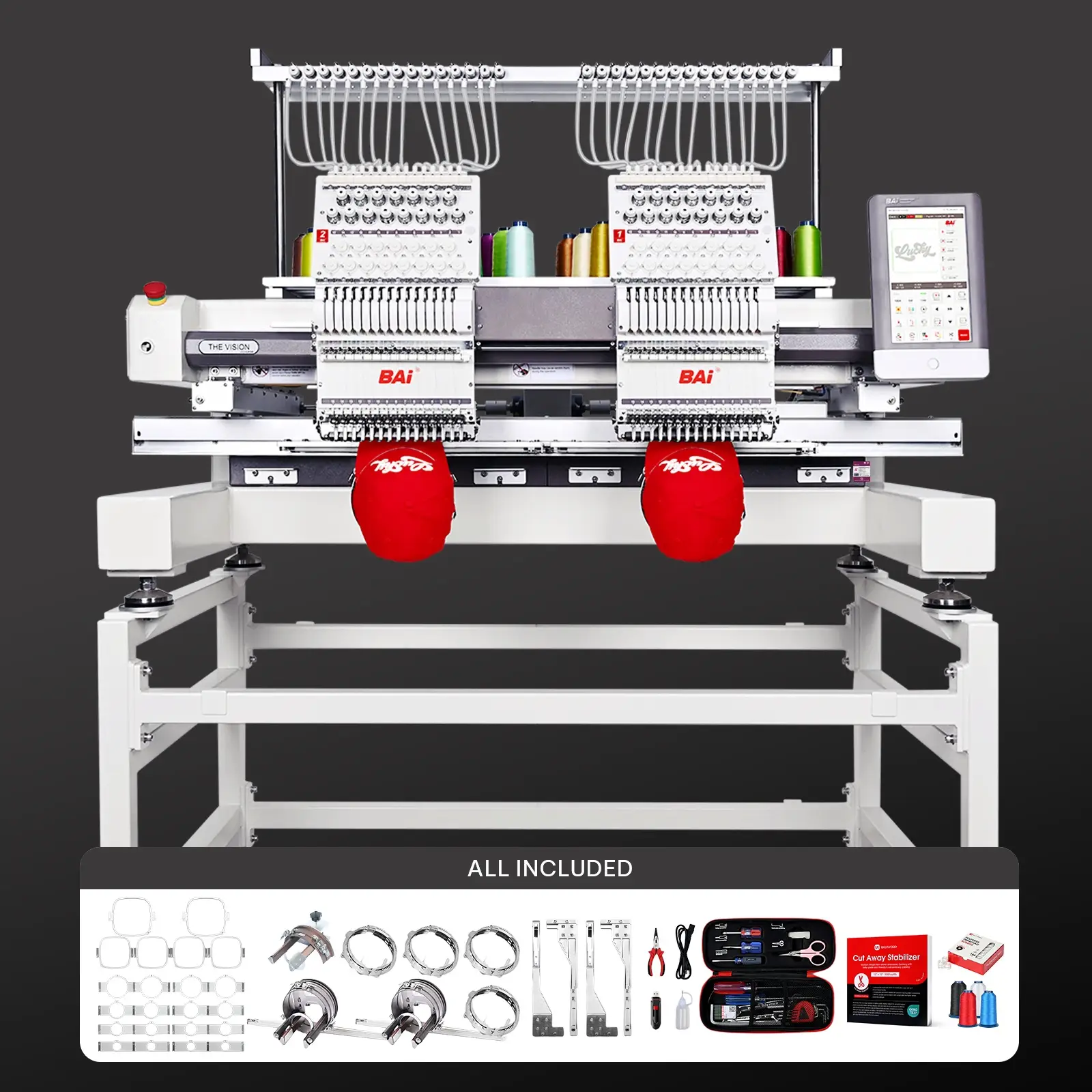 THE VISION 2 BAi Commercial Embroidery Machine