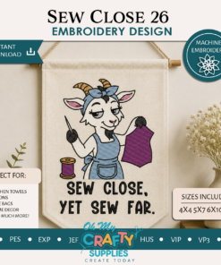 Sew Close 26 Embroidery Design