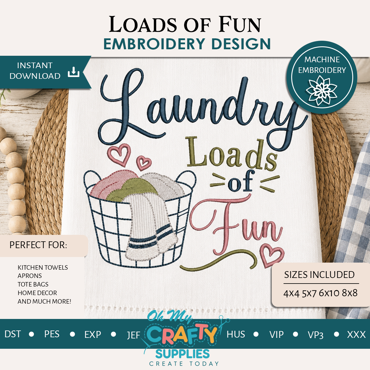 Loads of Fun Embroidery Design