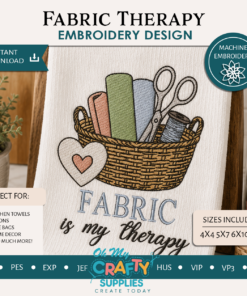 Fabric Therapy Embroidery Design