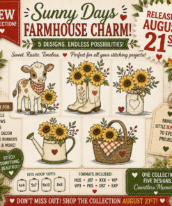 Sunny Days Farmhouse Charm Collection of 5