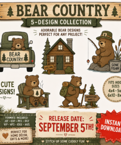 Bear Country Collection of 5 Designs