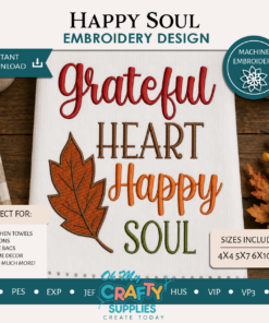 Happy Soul Embroidery Design