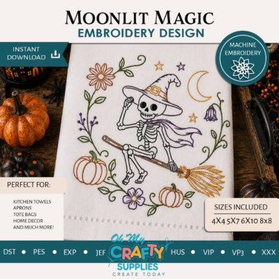 Moonlit Magic Embroidery Design