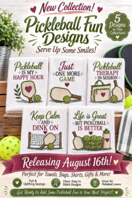 Pickleball Designs Collection of 5