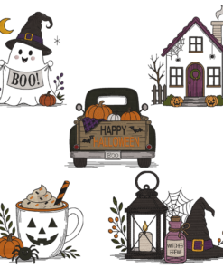 Alternative view of Spooky and Sweet Halloween Embroidery Design
