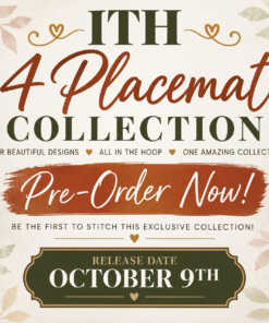 In The Hoop Placemat Collection-Set of 4