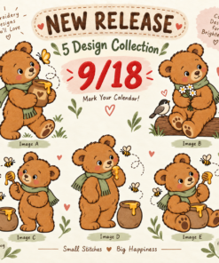 Honey Bear & Busy Bees Collection of 5