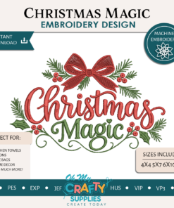 Christmas Magic Embroidery Design