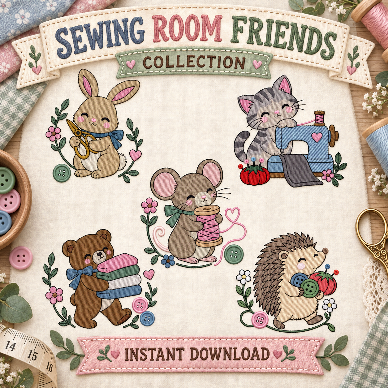 Sewing Room Friends Collection of 5