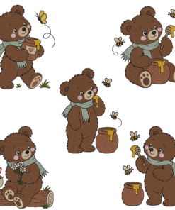 Alternative view of Honey Bear & Busy Bees Collection of 5