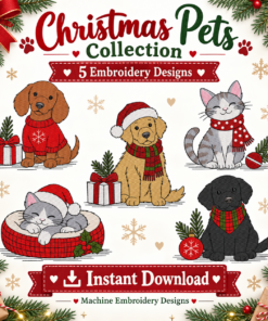 Christmas Paws & Whiskers Collection of 5